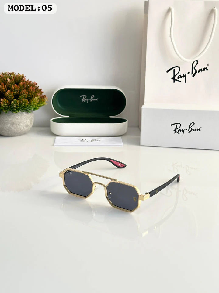 Gold Black UV Protection Sunglasses