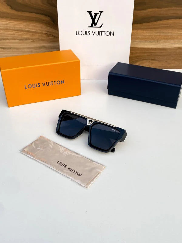 Black Gold Square Sunglasses For Men
