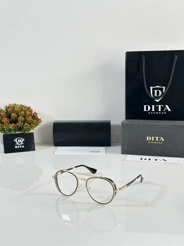 Classic Mercury Gold Clear Sunglasses