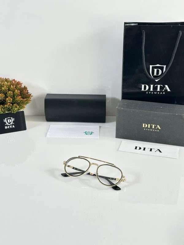 Classic Mercury Gold Clear Sunglasses