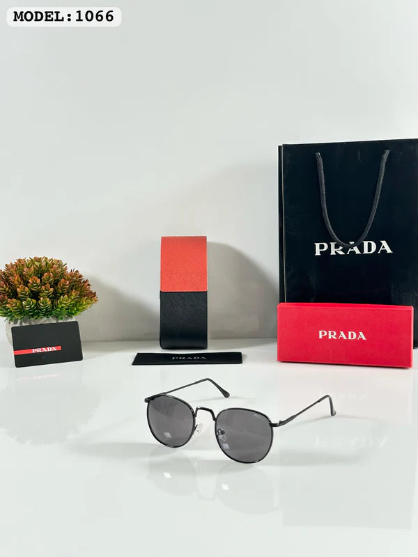 Metal Square Black Men Sunglasses