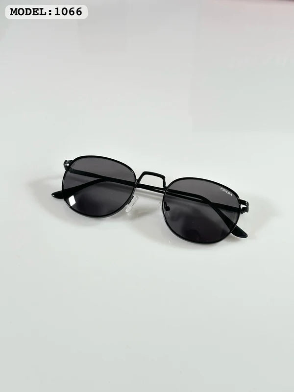 Metal Square Black Men Sunglasses