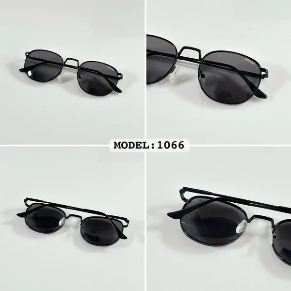 Metal Square Black Men Sunglasses