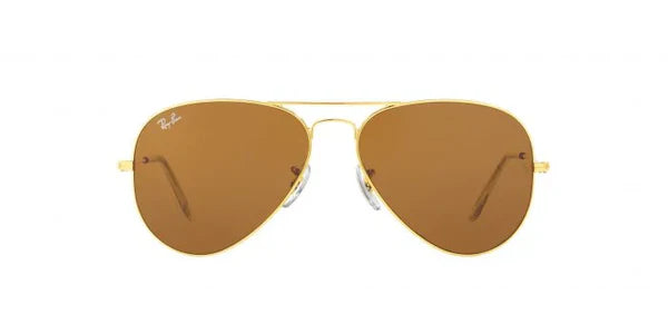 Aviator Classic Gold Brown UV-400 Sunglasses