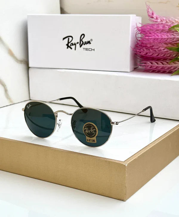 SILVER BLACK UV-400 MEN SUNGLASSES