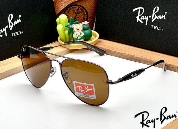BROWN BROWN UV-400 SUNGLASSES