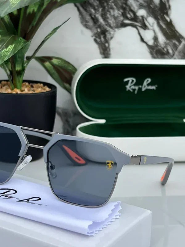 METAL GREY BLACK SUNGLASSES