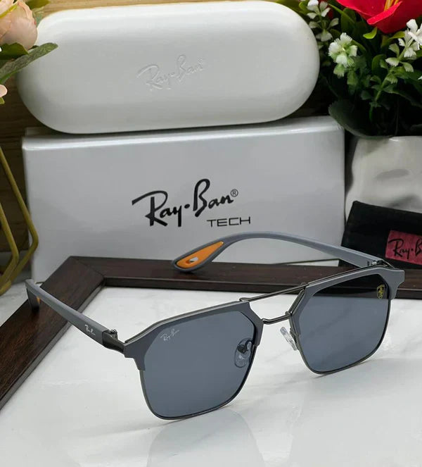 METAL GREY BLACK SUNGLASSES