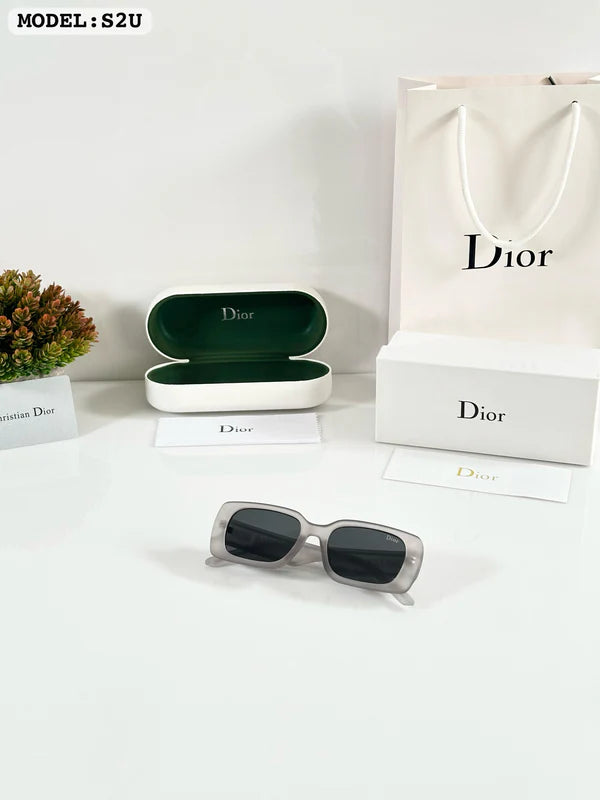 Grey Black Fiber Men Sunglasses
