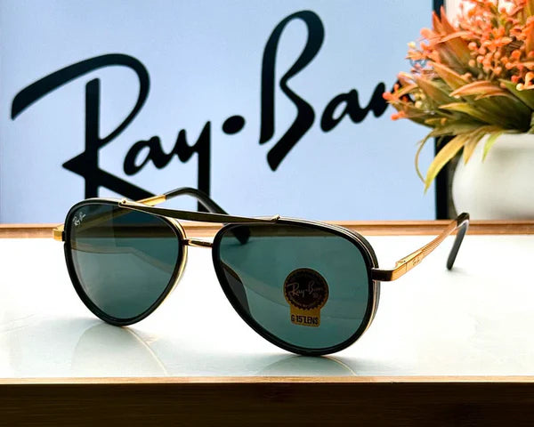 GOLD BLACK UV-400 SUNGLASSES