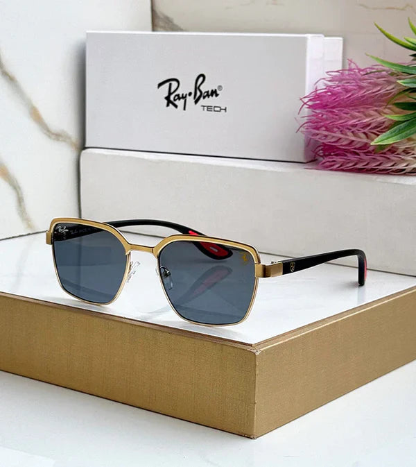 METAL GOLD BLACK UV SUNGLASSES