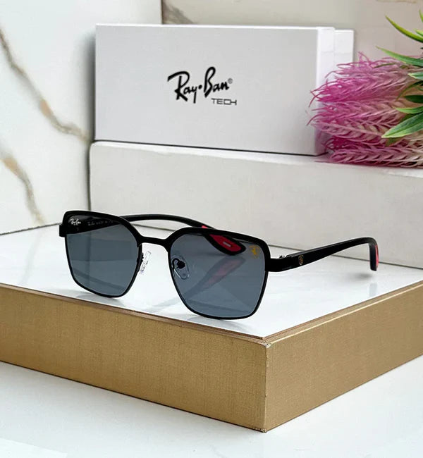 METAL BLACK BLACK UV SUNGLASSES
