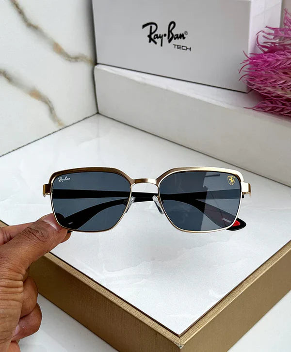 METAL GOLD BLACK UV SUNGLASSES