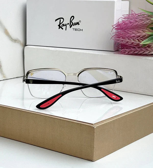 METAL SILVER BLUE CUT SUNGLASSES