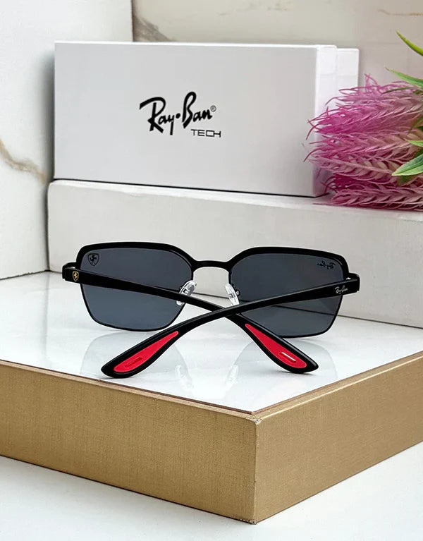METAL BLACK BLACK UV SUNGLASSES