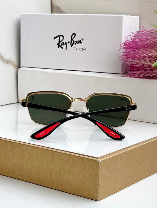 METAL GOLD GREEN MEN SUNGLASSES