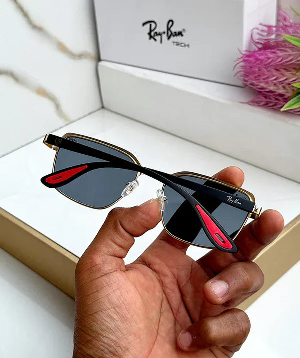 METAL GOLD BLACK UV SUNGLASSES