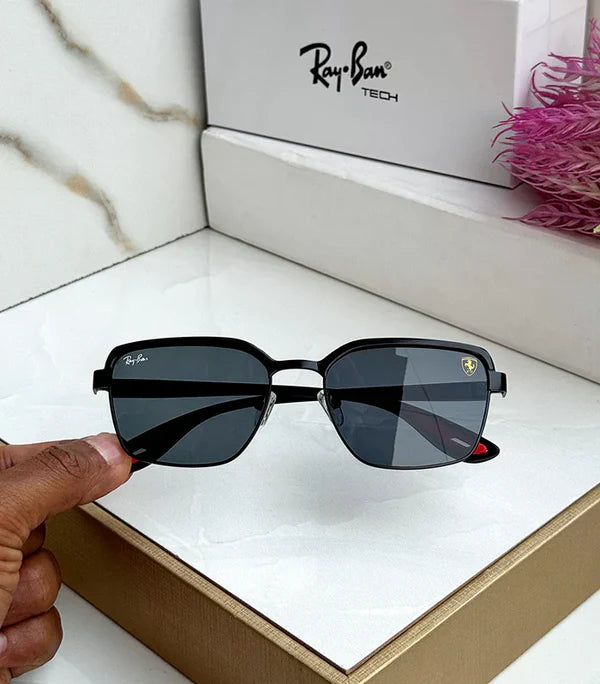 METAL BLACK BLACK UV SUNGLASSES