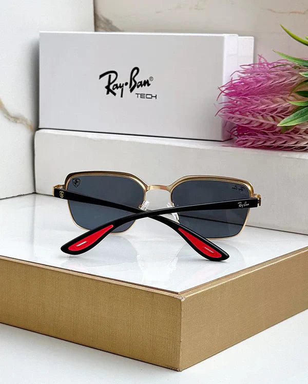 METAL GOLD BLACK UV SUNGLASSES