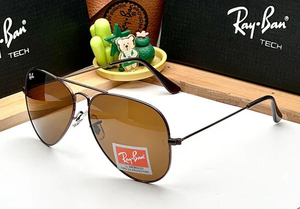 Aviator Classic Brown Brown UV-400 Sunglasses