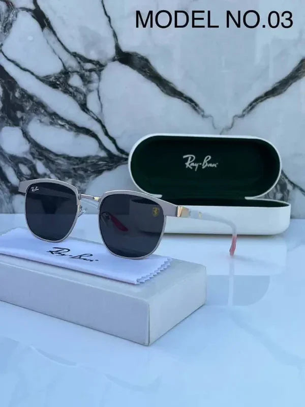 METAL GREY BLACK UV SUNGLASSES