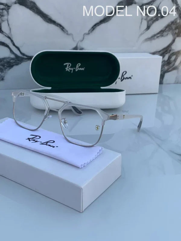 METAL WHITE BLUE CUT SUNGLASSES