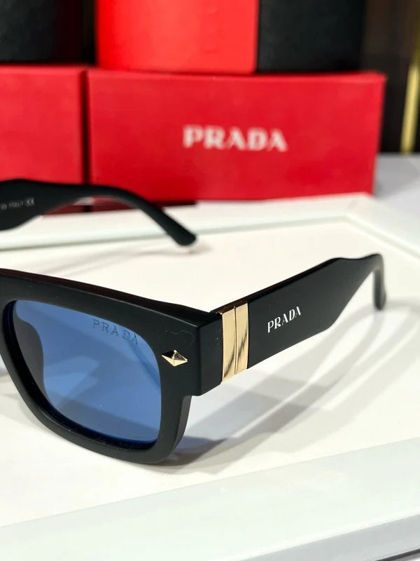 Blue Shade Men Black Sunglasses