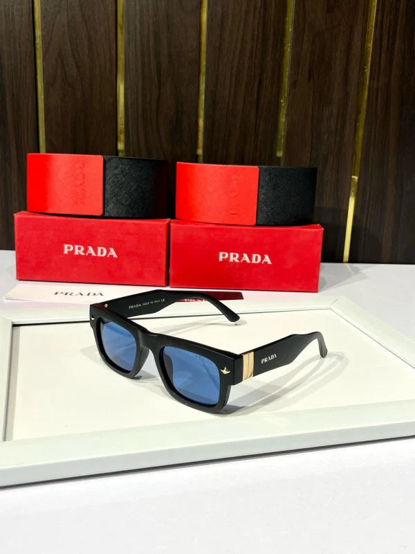 Blue Shade Men Black Sunglasses