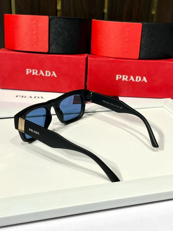 Blue Shade Men Black Sunglasses