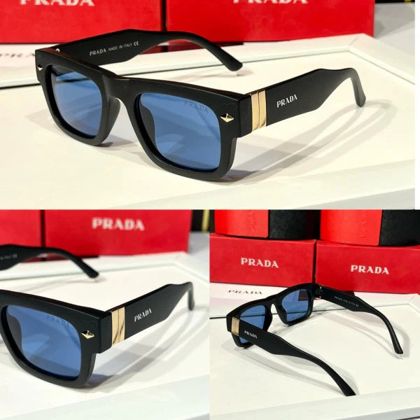 Blue Shade Men Black Sunglasses
