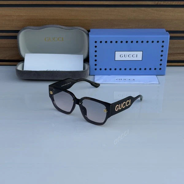 Square Gold DC Sunglasses