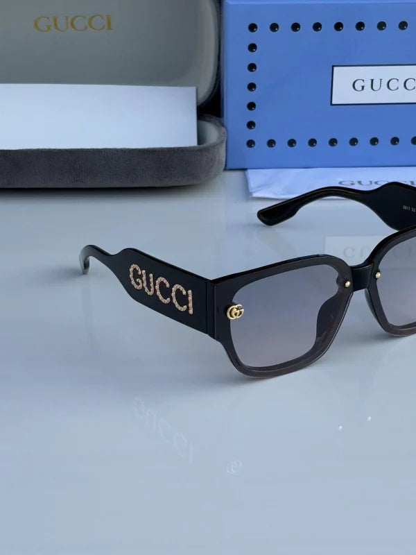 Square Gold DC Sunglasses