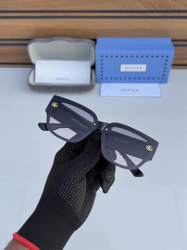 Square Gold DC Sunglasses