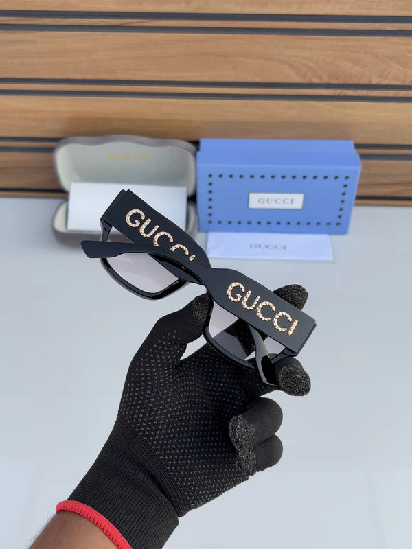 Square Gold DC Sunglasses