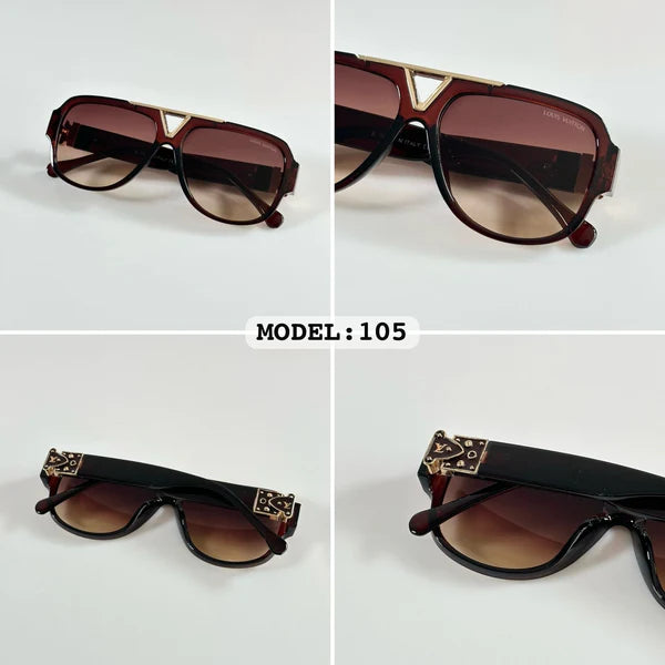 Brown Fiber Square Sunglasses