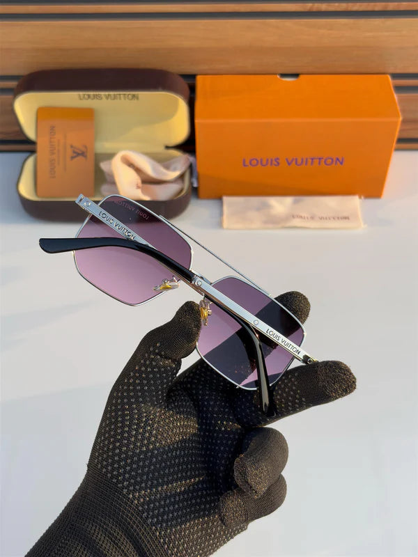 Silver Pink Shades Men Sunglasses