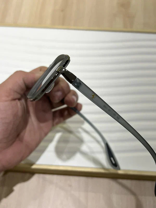 METAL GREY BLACK UV-400 SUNGLASSES