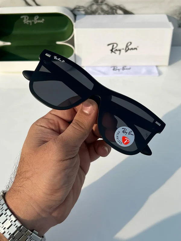 Black & Black Sunglass For Unisex
