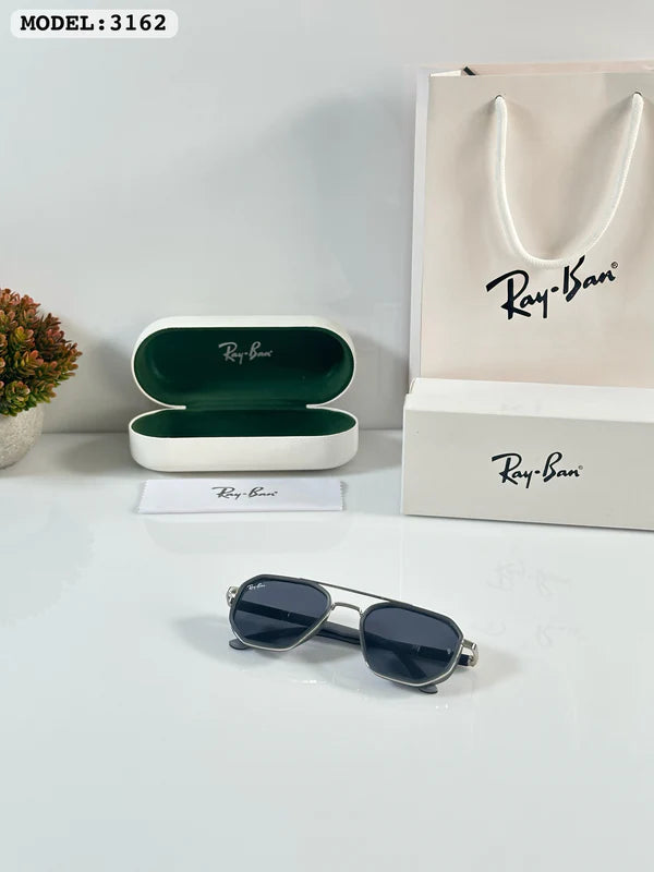Grey Square UV Protected Men Sunglasses