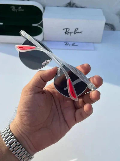 METAL GREY BLACK UV SUNGLASSES