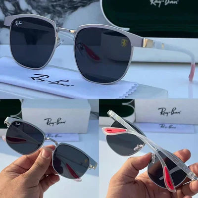 METAL GREY BLACK UV SUNGLASSES
